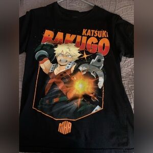 Black Katsuki Bakugo Graphic Tee